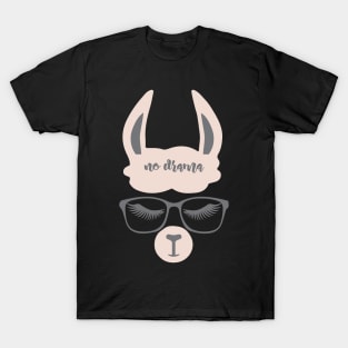 Hipster NO Drama Llama T-Shirt